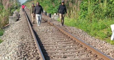 रुद्रपुर में बाघ एक्सप्रेस की टक्कर से नर हाथी की मौत, दो घंटे तक रुकी रही ट्रेन, 1000 यात्री थे सवार