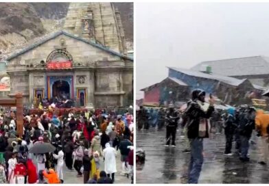 बर्फ की सफेद चादर में लिपटी बाबा केदार की नगरी, श्रद्धालुओं के खिले चेहरे, ठंड से बढ़ी मुश्किलें